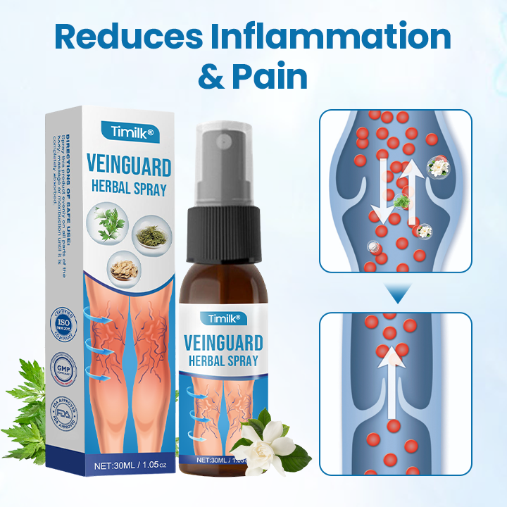 Bylinný sprej Timilk® VeinGuard -✅ Klinicky prokázáno, že odstraňuje křečové žíly za pouhých 7 dní!