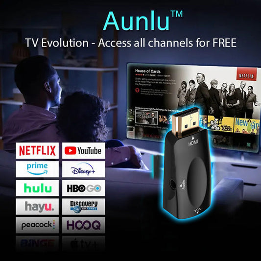 📺 Aunlu™ Smart TV Streamování Box - Sledujte všechny kanály zdarma (bez reklam, bez měsíčních nákladů)