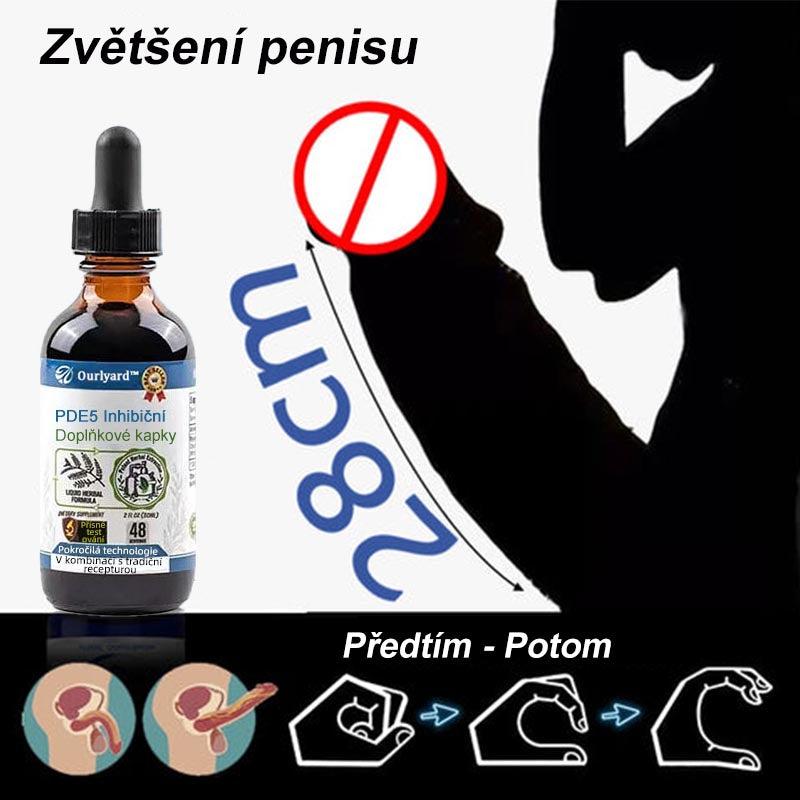 🚀 Ourlyard™ PDE5 Posilující kapky pro muže👨‍⚕️Při sexuální dysfunkci.