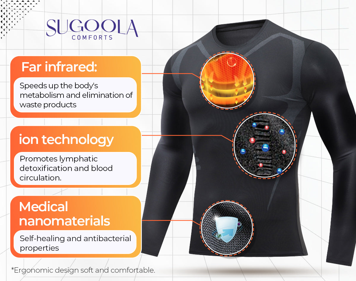 Sugoola™ Magnetické pánské spodní tričko s dalekým infračerveným zářením