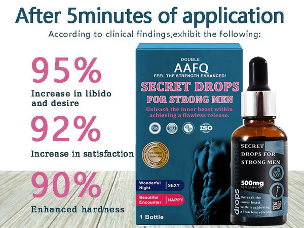 AAFQ® PRO Secret Drops for Strong Men [⏰Free shipping on 8 bottles to your home, limited time offer best 3 days!]